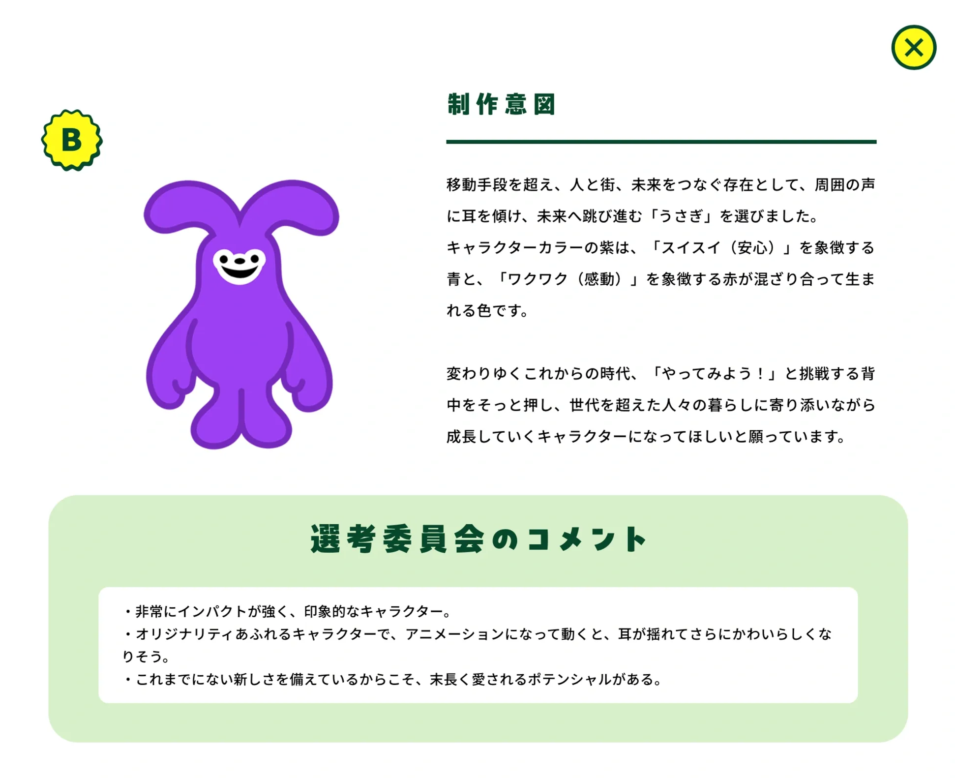 キャラクターB